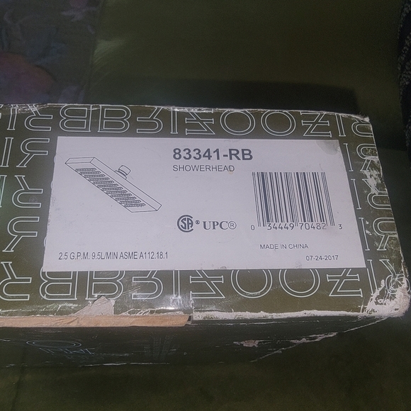 NIB BRIZO Venetian Bronze Showerhead 2.5 gpm 9.5L/MIN ASME - Picture 8 of 8